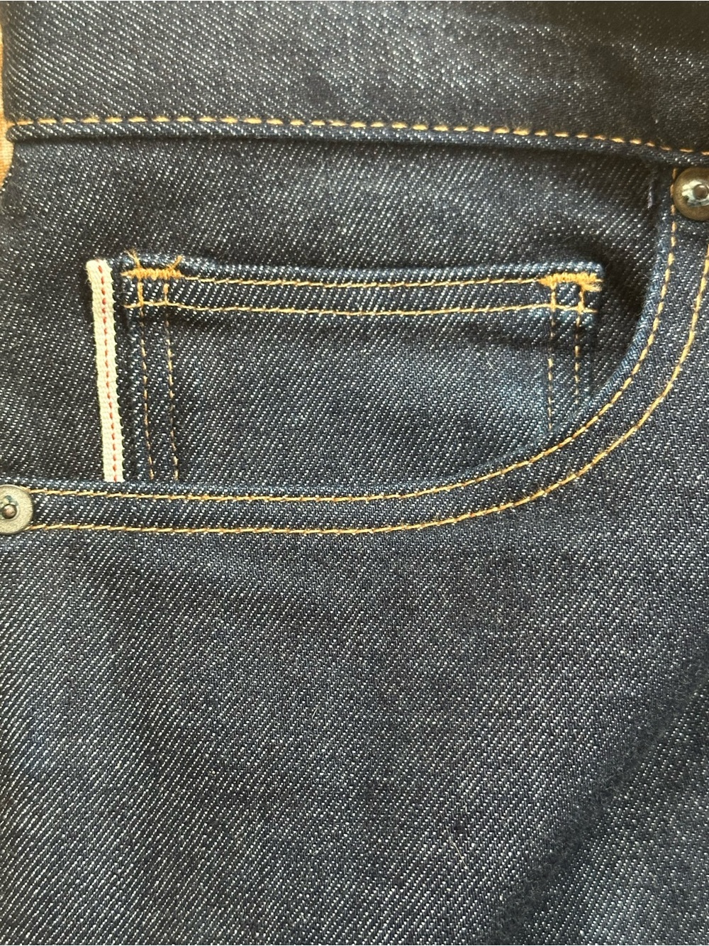 Hiroshi Kato “The Needle Skinny” Raw Selvedge Dk Blue Denim Jeans 32x28 Like New - Picture 11 of 16